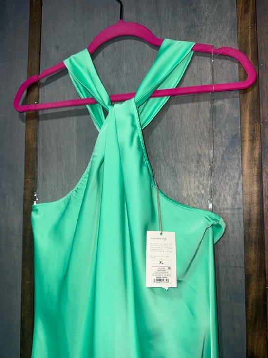 a new day Halter Slip Dress Aqua Green Size XL NWT - Picture 4 of 6